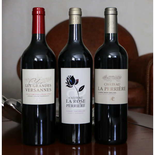 Bottles of the Red wine tasting flight