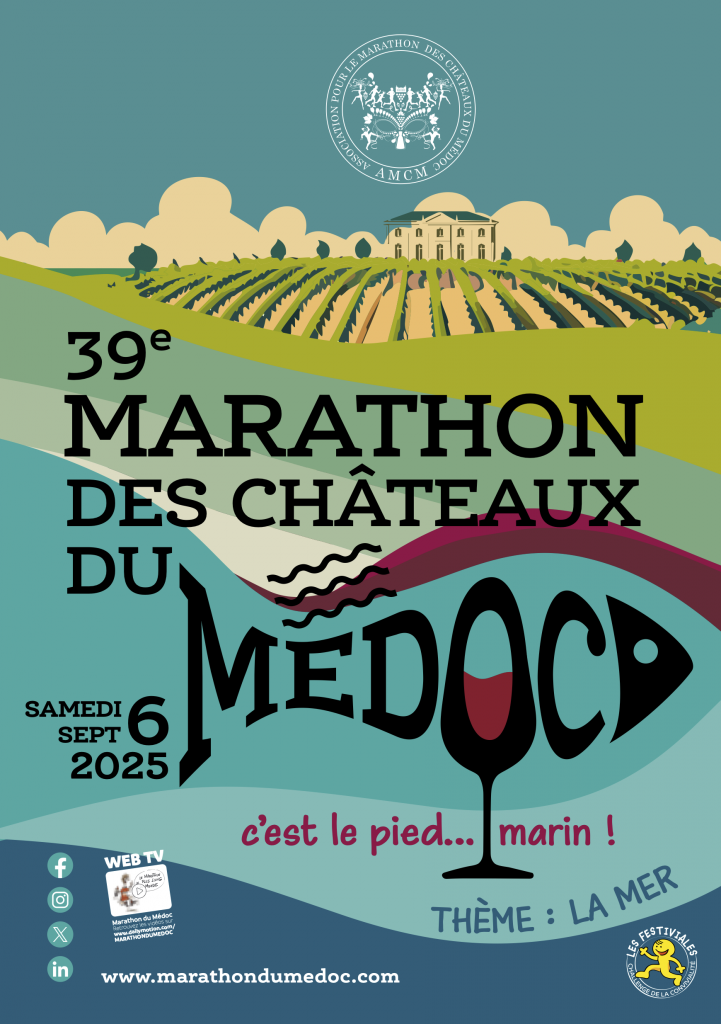 Affiche 39è marathon des chateaux du Medoc