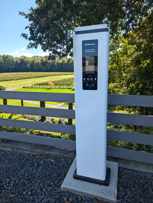 Rechargez votre véhicule électrique lors de votre visite au domaine