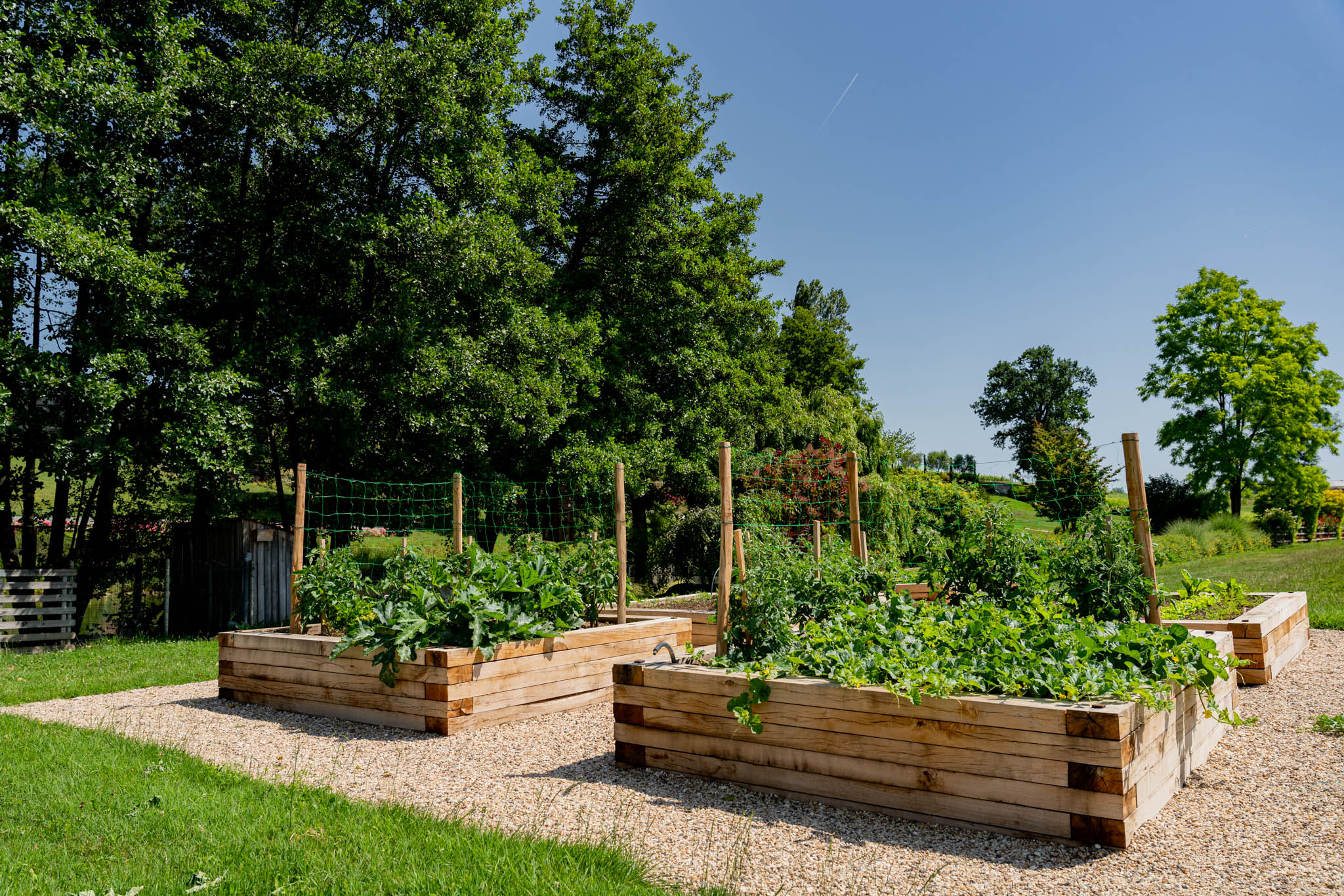 Le potager du chateau La Rose Perriere