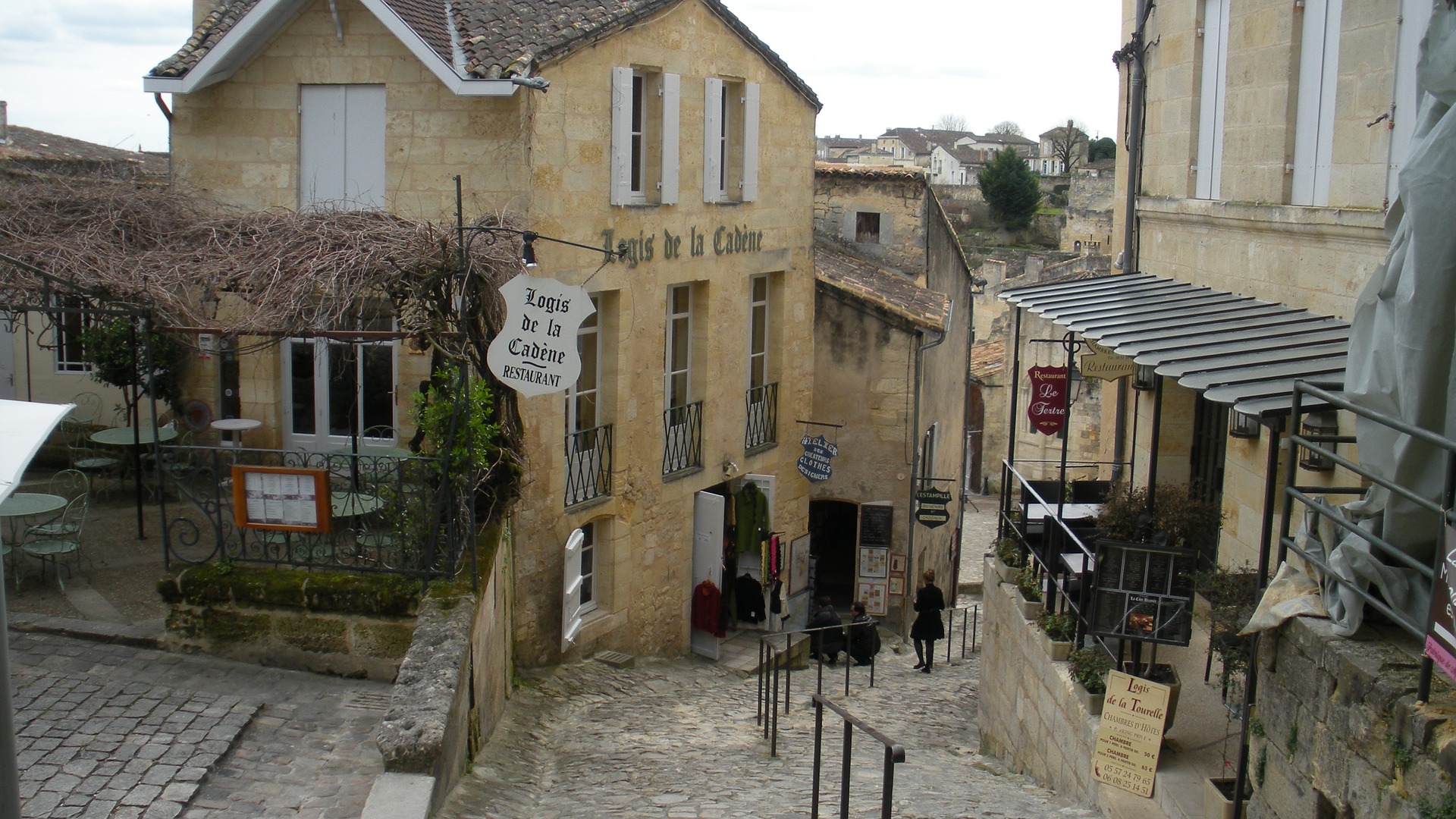 Vue d'une ruelle de Saint-Emilion